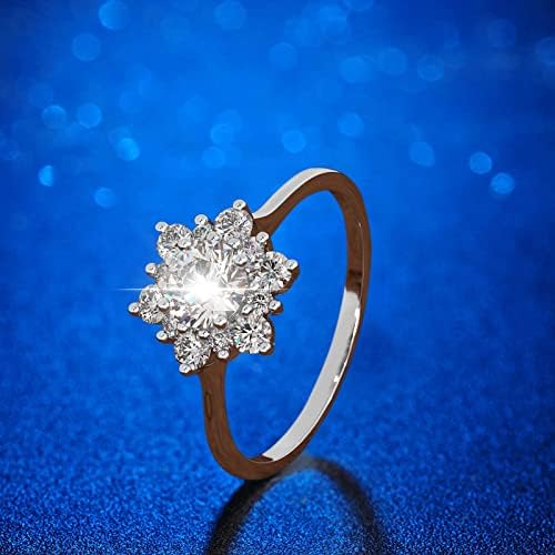 2023 година Нова женска мода принцеза Дијамант прстен невестата венчаница за венчавки ветуваат ангажман прстен за годишнина забава прстен