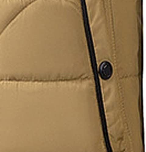 XXBR Зимски палта за мажи, одвојување на копчето со качулка, патент надолу по јакни на отворено ветерно густо топло палто