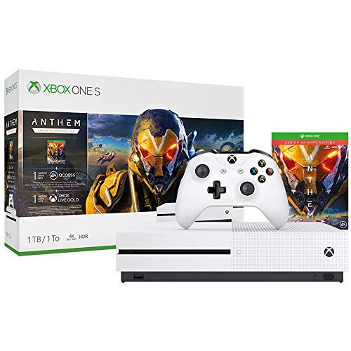 Мајкрософт Xbox One S 1tb Конзола w/Химна Легија На Зората Пакет + Црвен Мртов Откуп 2 + Xbox Безжичен Контролер + Xbox Live 3 Месечно