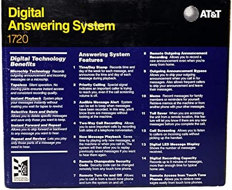 Систем за дигитално одговарање со единечна линија на АТ & Т 1720