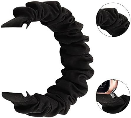 Заменски ленти за скринги за Fitbit Charge 4/3/3 SE жени девојки - Еластична мека стрижена симпатична ткаенина печатена шема нараквица на