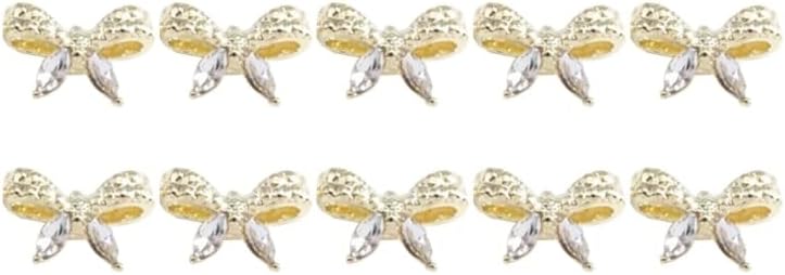 3Д пеперутка -нокти привлечни легури за нокти на ноктите накит за нокти DIY маникир додатоци метални столпчиња за нокти за нокти -скапоцени камења