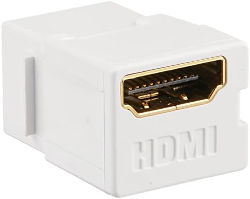 HDMI Innline Женски На Женски Клучен Камен Џек Спојка, Белата