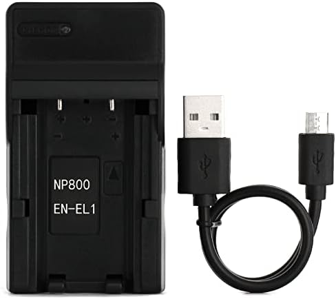 USB полнач на EN-EL1 за Nikon CoolPix 4300, CoolPix 4500, CoolPix 4800, CoolPix 5000, CoolPix 5400, CoolPix 5700, CoolPix 775,