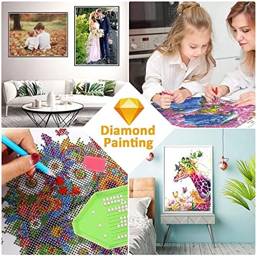 Дијамантски комплети за сликање за возрасни/деца 5D DIY дијамантска уметност боја со целосна квадратна дијамантска уметност модерно