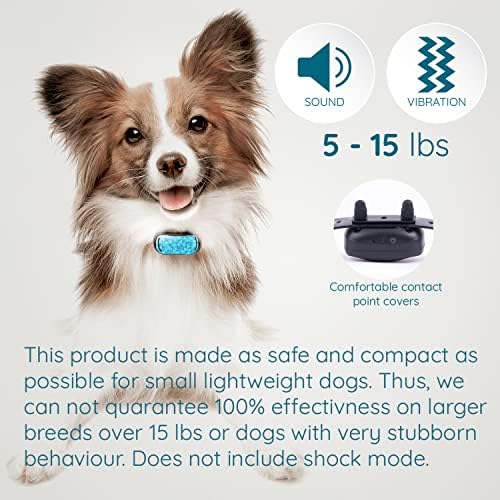 Goodboy Mini No Shock Remote Culle за кучиња со режими на звук и вибрации за обука за однесување на миленичиња - водоотпорен опсег и 1000