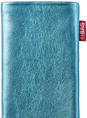 Fitbag Groove Turquoise Turquoise Turave Relaive за Samsung Galaxy A20s | Направено во Германија | Фино покритие на торбичката за кожа