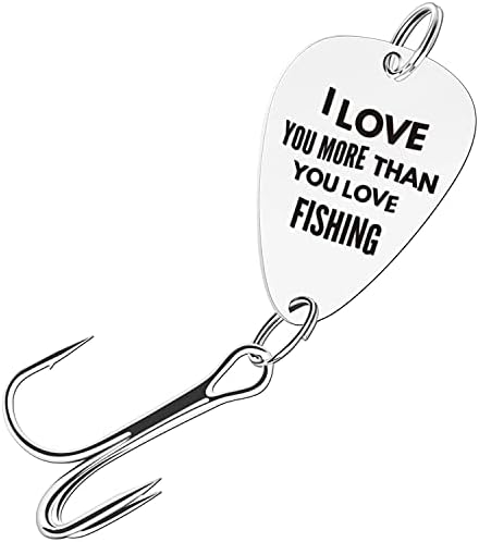 Те сакам повеќе отколку што сакаш риболов смешен риболов привлечен подарок за lубител на риболов, момче, сопруг, рибар, дедо,