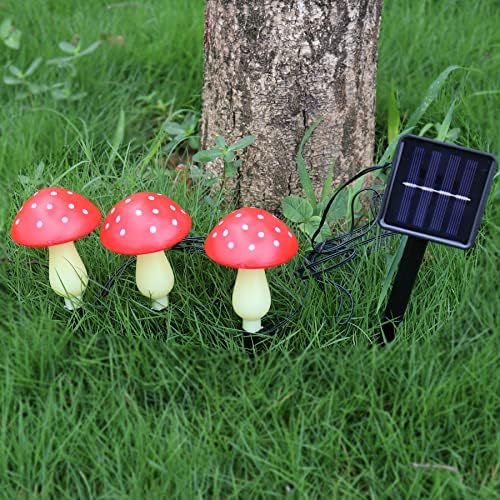 AUSAYE Соларни Печурки Светла, Градина Отворено Декор Работи, 8 Режими Водоотпорен Печурки Ноќно Светло За Градина Патека Пејзаж