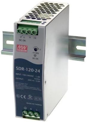 Снабдување со електрична енергија SDR -120-48 - 120W 48V 2.5A - тенок висок ефект.