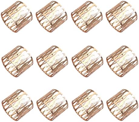 ZLXDP Декор на маса, шупливи за прстени за салфетки