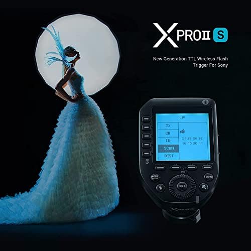 Godox XProII-S TTL Безжичен Флеш Активирањето За Sony Камери,2.4 G 1/8000s HSS, Bluetooth Конекција, TCM Инстант Конверзија,