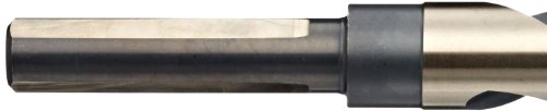 YG-1 D1191 Сплитска точка со голема брзина на челик 3 рамна црна/златна сребро/бит за вежбање, 118 степени, 1-1/32 дијаметар