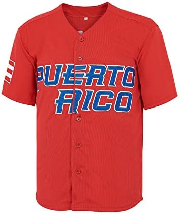 9 Светска игра на Баез Порто Рико Класик Мажи Бејзбол Jerseyерси зашиени S-xxxl