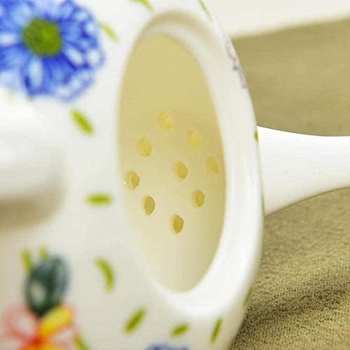 Модерни Чајници Чајник Со Цедалка Керамички Сино Бел Порцелански Чајник Исклучителен Празен Чај Тенџере Чајник Чајник