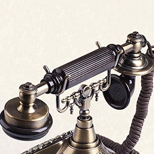 XJJZS Телефон - Ретро гроздобер антички стил ротирачки биро за биро Телефонски телефон дома дневна соба декор