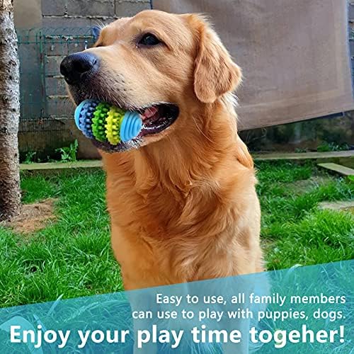 Thumberly Dog Cheвака играчки, 2 пакувања со природни гумени памучни јаже заби, интерактивно за мала средна раса