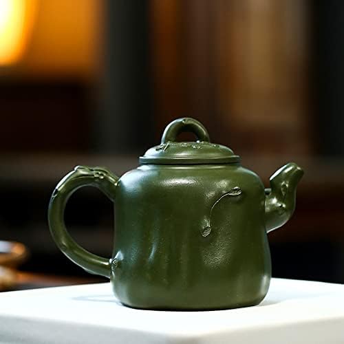 Qianshang чајник, оригинална руда зелена глина, чајник од зиша, рачно изработено домаќинство кунг фу чај