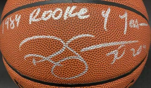 Ралф Сампсон потпиша I/O NBA кошарка +1984 ROY Rockets PSA/DNA Autographed - Автограмски кошарка
