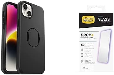 Otterbox iPhone 14 Plus Bundle: Ottergrip Symetry Series Case & Alpha Glass Series Antimicrobioal Ection Protector