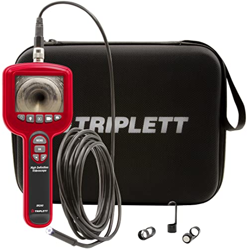 Видеоскоп со висока дефиниција Triplett BR260 со водоотпорна камера од 5,5мм, 3 LCD дисплеј во боја и кабел 2м