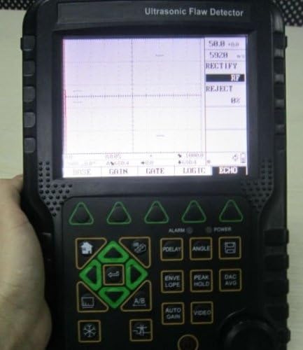 Опсег на тест GOWE 0-393 инчи преносен дигитален детектор на ултразвучно дефект со дополнителни сонди и кабел