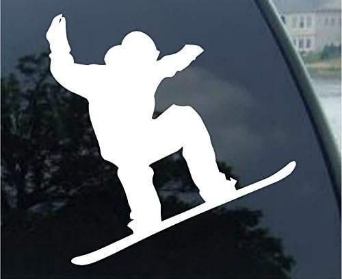 Socooldesign сноубордер скокање силуета за автомобили прозорец винил декларална налепница 6 широк