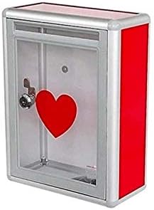 Кутија за складирање на букви Houkai Elegant wallидно монтирање на алуминиум поштенско сандаче челик за заклучување на срце во водоотпорен