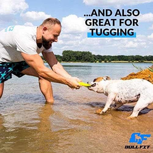 2-во-1 Пловечки Куче Преземам Играчка &засилувач; Залак Затегнување-Тешки, Интерактивни Фрли Играчки За Средни До Големи Кучиња-Совршен