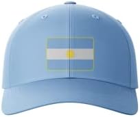 Ал anенан Аргентина-светло сино национално знаме Печатено капа 2022 Светско првенство Национално знаме памучни капи на навивачи навивачи