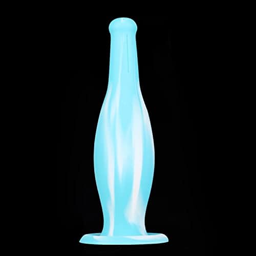 11 инчи Огромна приклучок за анален задник Дилдо со вшмукување чаша, голема флексибилна течна силиконска дилдос плетена возрасна играчка за