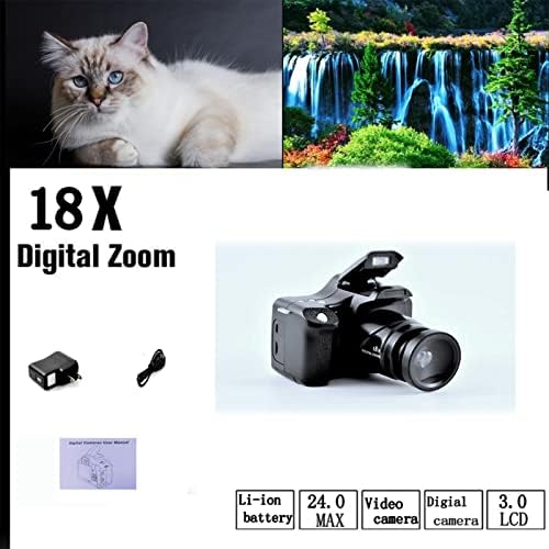 Камера за дигитален зум од 18x - 2MP 1080P HD SLR камера со долг фокус - 3 инчен TFT -LCD/Night Vision Flash/Electronic Anti -S