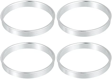 Acropix 71,5 mm до 66,1 mm Универзален центар за центрични прстени Сребрен тон - пакет од 4