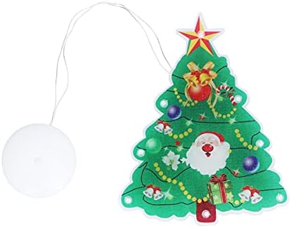 Пилипан Божиќен прозорец што виси светло батерија LED LED светилка за пијалаци, Декорации за божиќни прозорец, со чаша за вшмукување, мала