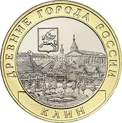 Русија 2019 Античка Градска Серија Клин Клин 10 Рубља Двоен Метал Комеморативна Колекција На монети Комеморативна Монета