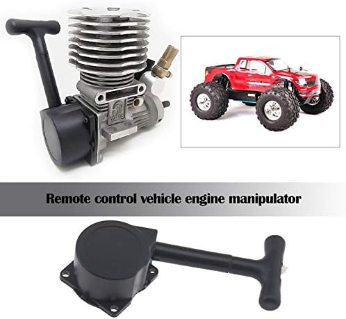 SENG F LTD ENGINE Повлечете стартер за стартување стартер Црна компатибилна со 1/10 HSP R025 R020 16-21 Мотори Делови за RC Nitro Car ATV