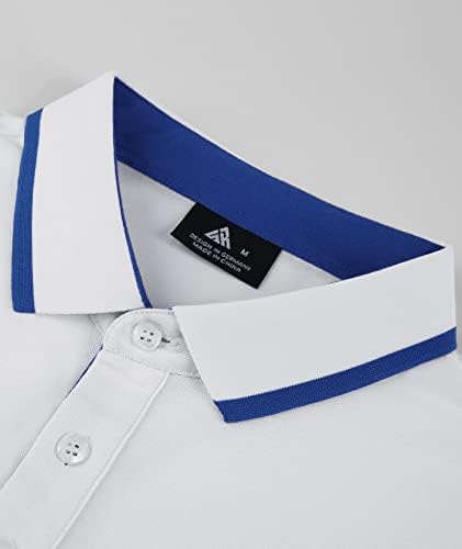 V Valanch голф кошули за мажи со кратки ракави печатени влажни влакна Поло кошули Спортски тениски кошули