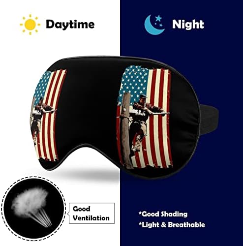 Lineman American Flag Mask Sleep Mask Soft Blindfold Portable Eye Mask со прилагодлива лента за мажи жени