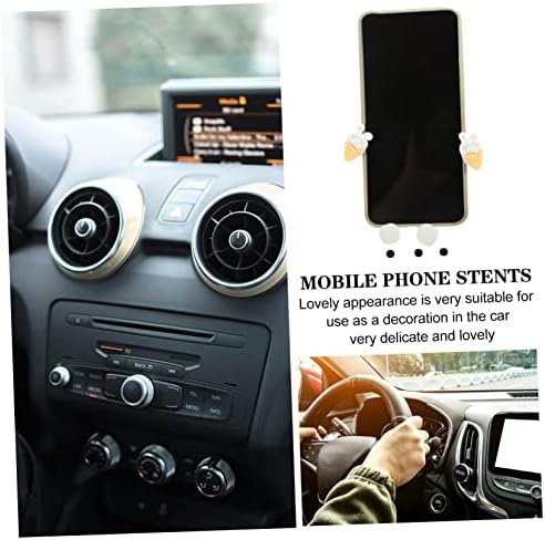 Coheali 5PCS додатоци за прицврстувач на паметни телефони Универзален штанд симпатична автоматска декор Дизајн на возила со зафат за држач за