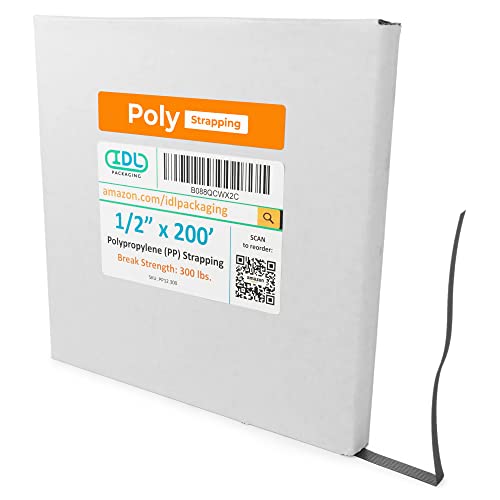IDL Пакување 1/2 x 200 'Полипропилен калем за кабел во само -расположена кутија за самостојно испитување - лесен и достапен поли -завој
