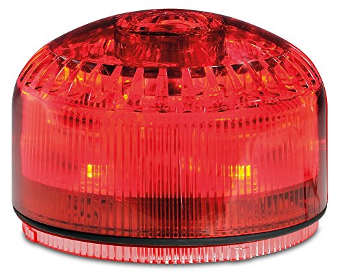 Федерален сигнал SLM500R Рационализира Модуларна Комбинација СО Низок Профил LED/Sounder, Црвена, Потребна Основа Продадена Одделно, Поликарбонат