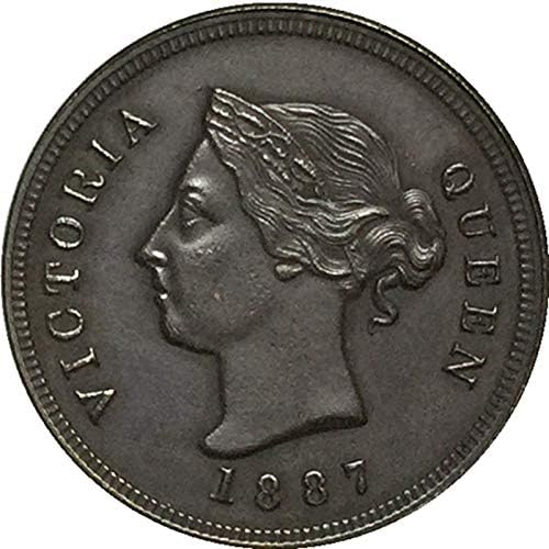 1887 Кипар Криптовалута Криптовалута Омилена Монета Реплика Комеморативна Монета Колекционерска Монета Среќна Монета Виртуелна