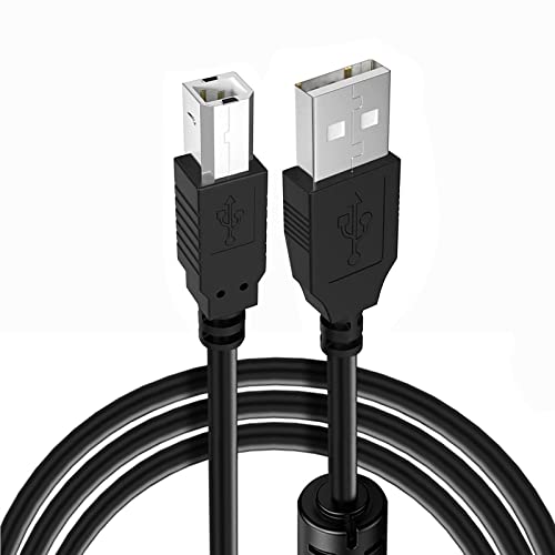 Кабел за печатач XIVIP USB 10 стапки, USB A до B кабел за печатач компатибилен со HP OfficeJet Pro 9025 9020 9015 8210 8710 8015 8025 8028 7740,