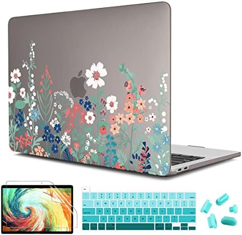 Cissook Диви Цвеќе Покритие За MacBook Pro 16 Инчен Случај A2141 2019 Со Допир бар &засилувач; Допир ПРОЕКТ, Цветни Лаптоп Хард Школка