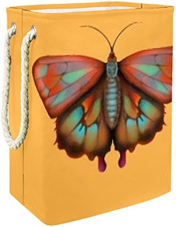 Нехомер Лесна Пеперутка 300д Оксфорд Пвц Водоотпорна Облека Ја Попречува Големата Корпа За Перење За Ќебиња Играчки За Облека Во Спалната Соба