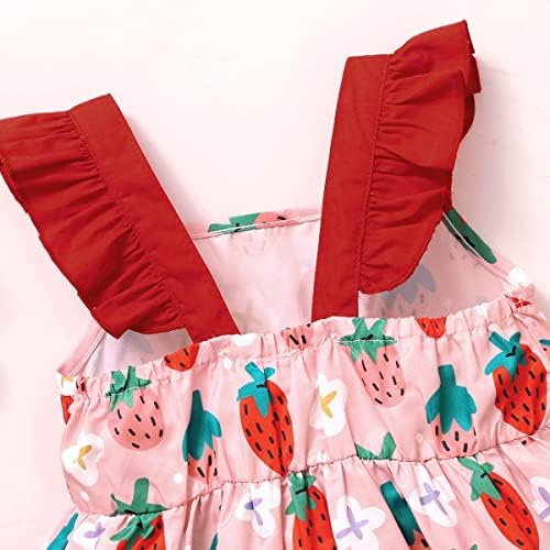 Девојки за деца Амберетх, едно парче цветен фустан, без ракави без ракави без ракави со облека од 2 парчиња облека од 2 парчиња