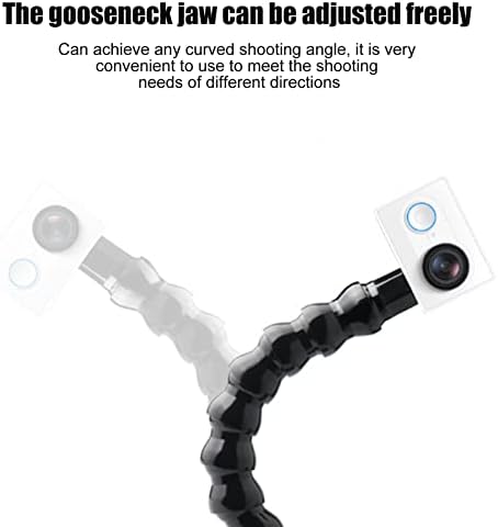 Yyoyy flex clamp, акциони фотоапарати Флексибилна рака, монтирање на вилици на гулаби, дупки за завртки од 1/4in, 12 секција Универзален