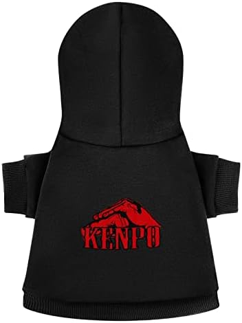 Kenpo karate тупаница кучиња худи пуловер, џемпер за облека за миленичиња, облечена во качулка, облеки за кучиња и мачки