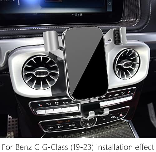 Lunqin Car Телефонски држач за монтирање за Benz G G-Class 2019-2023 AMG G63 G500 G55 W463 Wagon Auto Accessories Navigation Bracket