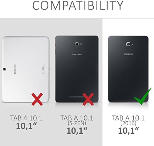 CWMobile Case компатибилен со Samsung Galaxy Tab A 10.1 T580N/T585N кутија - мек за заштитен капак на грбот на TPU за таблет - транспарентен